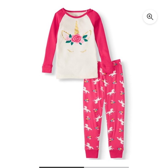 3T Wonder nation unicorn pajama set long sleeve shirt and pants